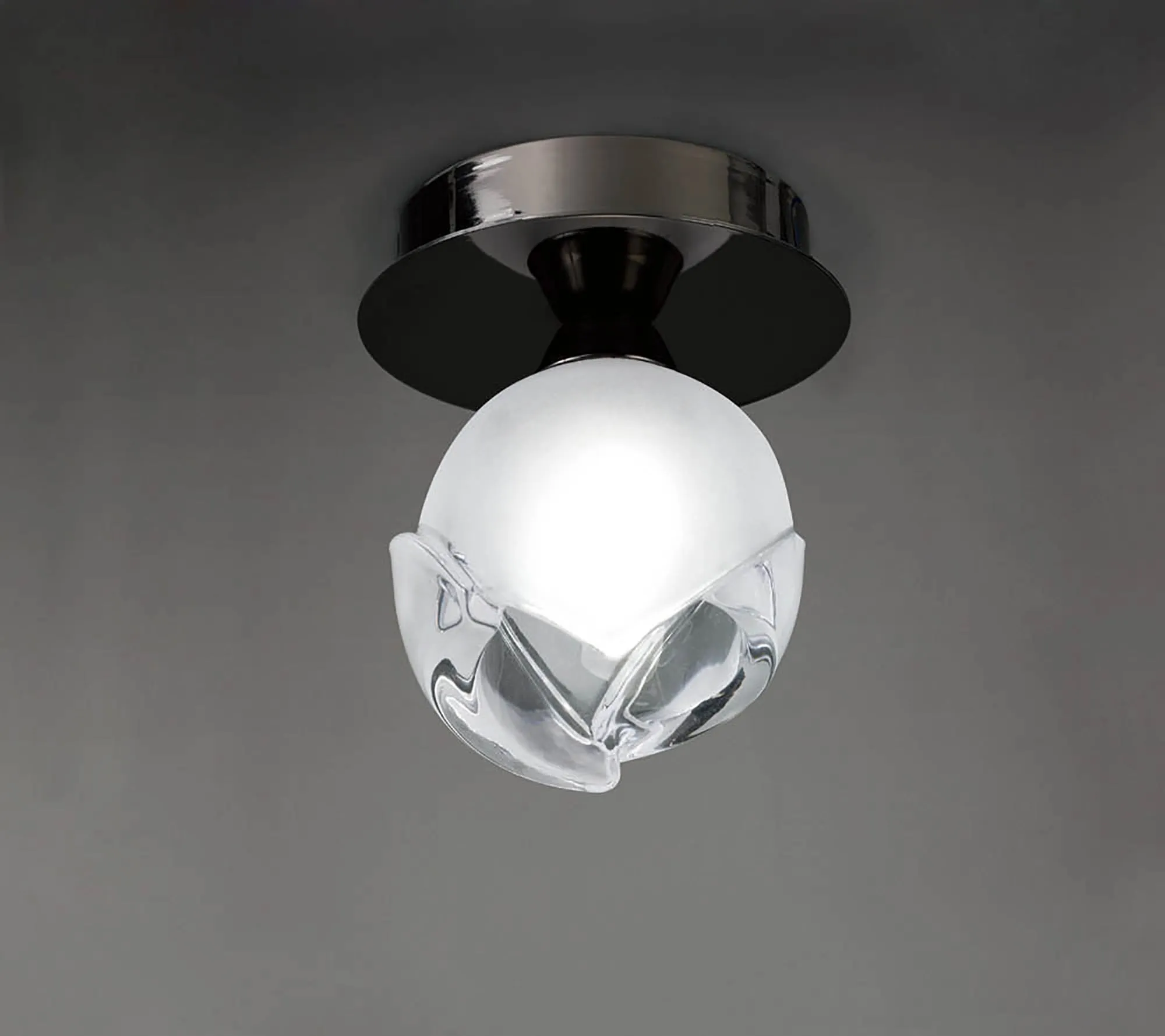 Fragma Black Chrome Ceiling Lights Mantra Flush Fittings